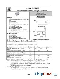 Datasheet 1.5SMC100C manufacturer TSC