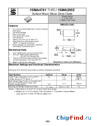 Datasheet 1SMA4743 manufacturer TSC