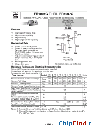 Datasheet FR1007G производства TSC