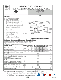 Datasheet GBU607 производства TSC