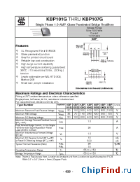 Datasheet KBP101G производства TSC