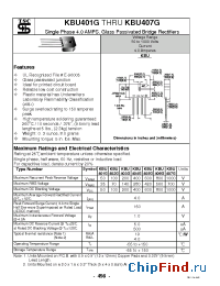 Datasheet KBU403G производства TSC