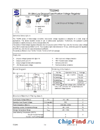 Datasheet TS2940CM2.5 manufacturer TSC