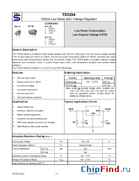 Datasheet TS5204CY2.9 manufacturer TSC