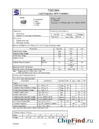 Datasheet TSB1664CYR manufacturer TSC