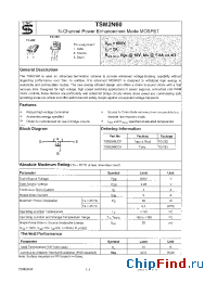 Datasheet TSM2N60CP manufacturer TSC