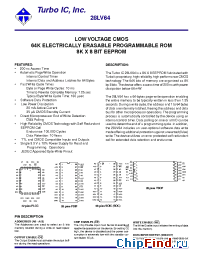 Datasheet 28LV64 производства Turbo IC