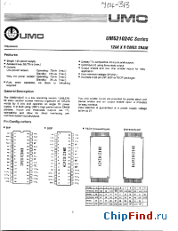 Datasheet UM621024CM-70L производства UMC