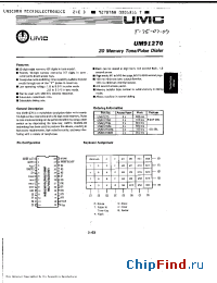 Datasheet UM91270AM производства UMC