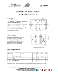 Datasheet CHA2093-99F производства UMS
