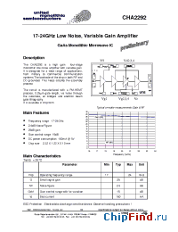 Datasheet CHA2292 manufacturer UMS