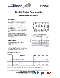 Datasheet CHA3093C производства UMS
