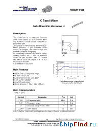 Datasheet CHM1190-99F/00 производства UMS