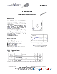 Datasheet CHM1191-99F/00 производства UMS