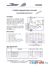Datasheet CHR2292 производства UMS