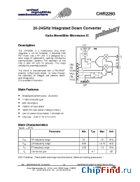 Datasheet CHR2293-99F/00 производства UMS