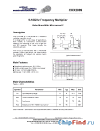 Datasheet CHX2089-99F производства UMS