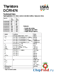 Datasheet DCR1474/04 производства USHA
