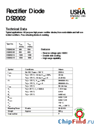 Datasheet DS2002/04 производства USHA