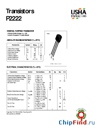 Datasheet P2222 manufacturer USHA