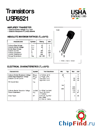 Datasheet USP6521 производства USHA