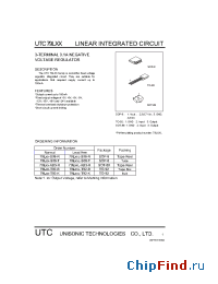 Datasheet 79LXXL-S08-T производства UTC