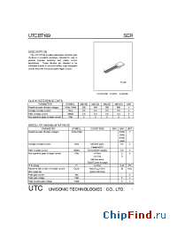 Datasheet BT169 производства UTC