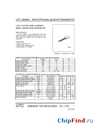 Datasheet HE8050-TO-92 производства UTC