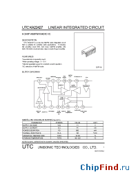 Datasheet KA22427 manufacturer UTC