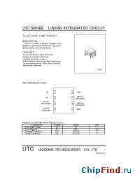 Datasheet TA31002 производства UTC