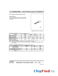 Datasheet UTC2N5089 производства UTC