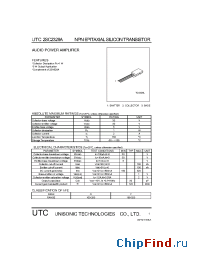 Datasheet UTC2SC2328A производства UTC