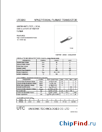 Datasheet UTC9018 производства UTC