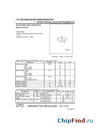Datasheet UTCBC847 производства UTC