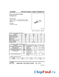 Datasheet UTCBU407 производства UTC