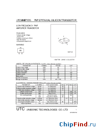 Datasheet UTCMMBT1015 производства UTC