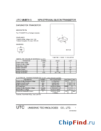 Datasheet UTCMMBTA13 производства UTC