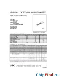 Datasheet UTCMPSA92M производства UTC