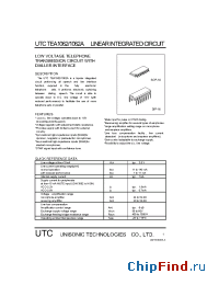 Datasheet UTCTEA1062/A производства UTC