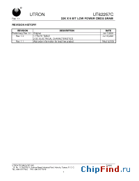 Datasheet UT62257CPC-70L производства Utron