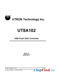 Datasheet UT8A102TC производства Utron