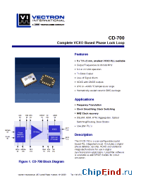 Datasheet CD-700-KAF-NHB manufacturer Vectron