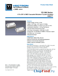 Datasheet EX-385-DHD-ST3-A-10.000 производства Vectron