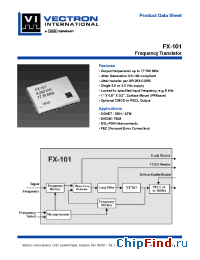 Datasheet FX-101-CAF-A4P2 manufacturer Vectron