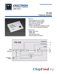 Datasheet FX-102-CFF-A4 manufacturer Vectron