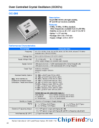 Datasheet OC-290-CAD-107NA manufacturer Vectron