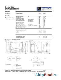 Datasheet QF172.955-3507 производства Vectron
