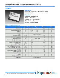 Datasheet VC-480 производства Vectron