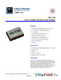 Datasheet VC-715-DFC-GFL19.440 производства Vectron