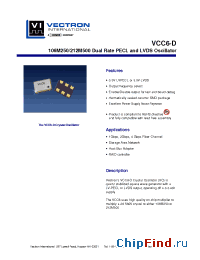 Datasheet VCC6-D производства Vectron